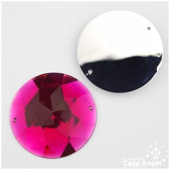 PIEDRA ACRÍLICA CÍRCULO 52mm BOLSA 2uds