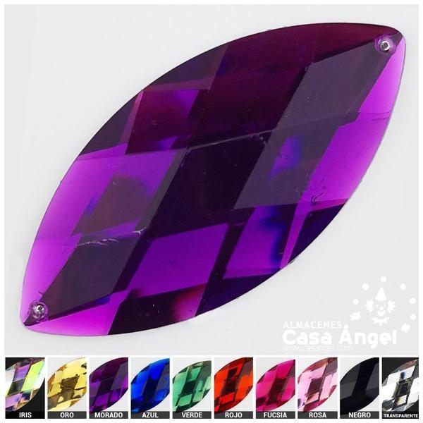 PIEDRA ACRÍLICA MARQUESA 62mm BOLSA 2uds