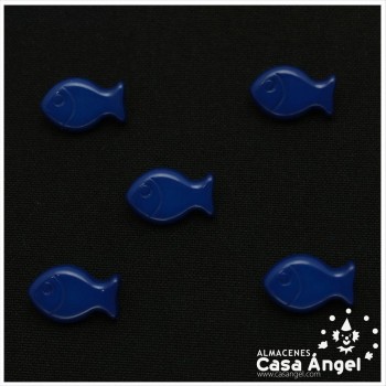 BOTÓN INFANTIL PEZ COLORES 17mm BOSLA 5uds
