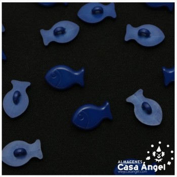 BOTÓN INFANTIL PEZ COLORES 17mm BOSLA 5uds
