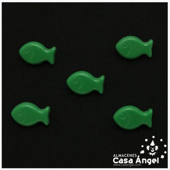 BOTÓN INFANTIL PEZ COLORES 17mm BOSLA 5uds
