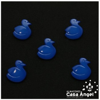 BOTÓN INFANTIL PATO COLORES 16mm BOSLA 5uds