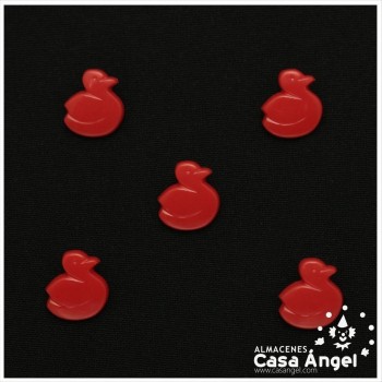 BOTÓN INFANTIL PATO COLORES 16mm BOSLA 5uds