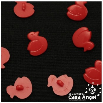 BOTÓN INFANTIL PATO COLORES 16mm BOSLA 5uds