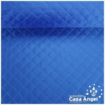 RASETE DE CARNAVAL AZUL ACOLCHADO EN ROMBOS 150cm
