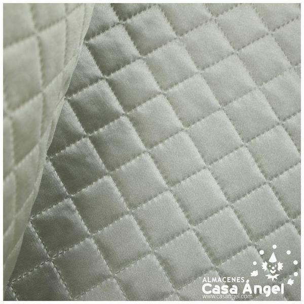 RASETE DE CARNAVAL BLANCO ACOLCHADO EN ROMBOS 150cm