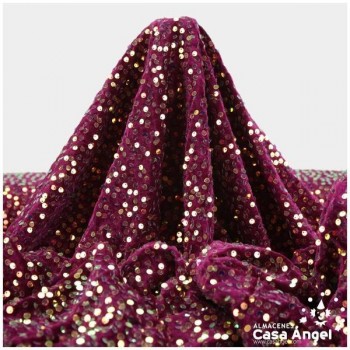 MARTELÉ FUCSIA CON LENTEJUELA BORDADA SERIE ANDRÓMEDA 145cm
