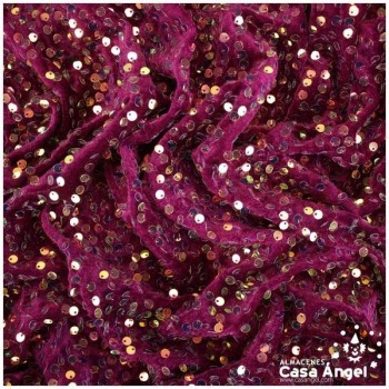 MARTELÉ FUCSIA CON LENTEJUELA BORDADA SERIE ANDRÓMEDA 145cm