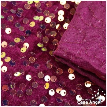 MARTELÉ FUCSIA CON LENTEJUELA BORDADA SERIE ANDRÓMEDA 145cm