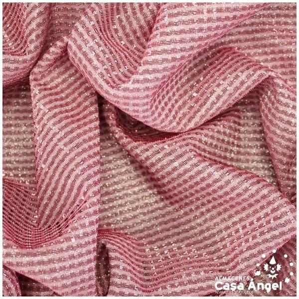 PUNTO LAMÉ ROSA SATINADO SERIE GURIDDO 150cm