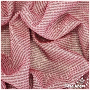 PUNTO LAMÉ ROSA SATINADO SERIE GURIDDO 150cm