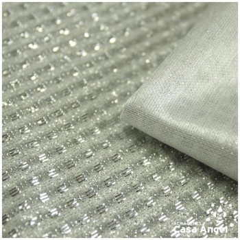 PUNTO LAMÉ PLATEADO SATINADO SERIE GURIDDO 150cm