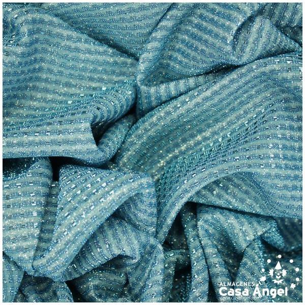 PUNTO LAMÉ TURQUESA SATINADO SERIE GURIDDO 150cm
