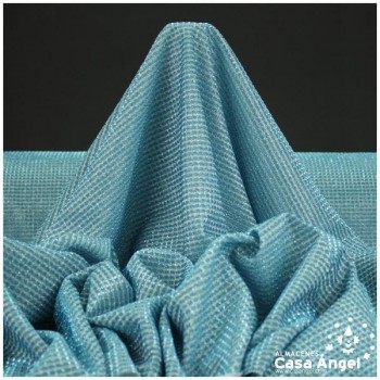 PUNTO LAMÉ TURQUESA SATINADO SERIE GURIDDO 150cm