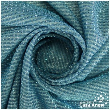 PUNTO LAMÉ TURQUESA SATINADO SERIE GURIDDO 150cm
