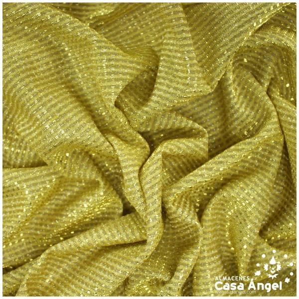 PUNTO LAMÉ DORADO SATINADO SERIE GURIDDO 150cm
