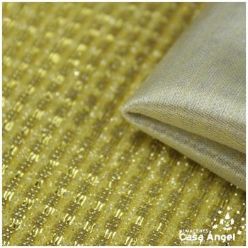 PUNTO LAMÉ DORADO SATINADO SERIE GURIDDO 150cm