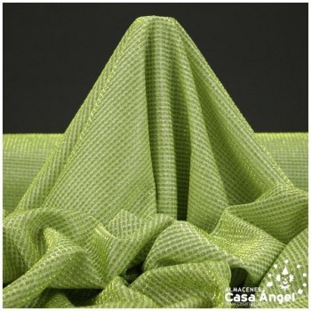 PUNTO LAMÉ VERDE LIMA SATINADO SERIE GURIDDO 150cm