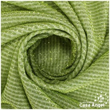 PUNTO LAMÉ VERDE LIMA SATINADO SERIE GURIDDO 150cm