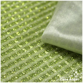 PUNTO LAMÉ VERDE LIMA SATINADO SERIE GURIDDO 150cm