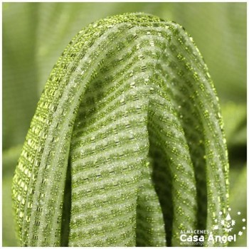 PUNTO LAMÉ VERDE LIMA SATINADO SERIE GURIDDO 150cm
