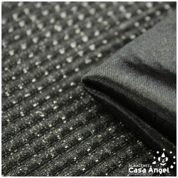 PUNTO LAMÉ NEGRO SATINADO SERIE GURIDDO 150cm