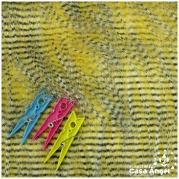 TELA DE PELO SINTÉTICO AMARILLO SERIE YAK 150cm