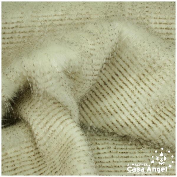 TELA DE PELO SINTÉTICO BLANCO CRUDO SERIE YAK 150cm