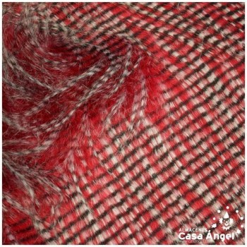 TELA DE PELO SINTÉTICO ROJO SERIE YAK 150cm
