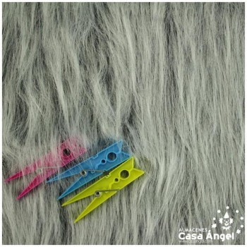 PELO GRIS CENIZA LISO SERIE BEAR 150cm