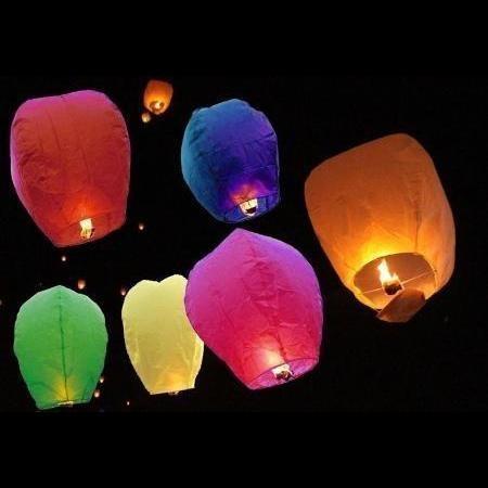 FAROLILLO VOLADOR COLORES SURTIDOS 120cm