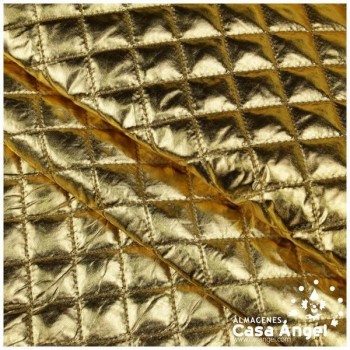 ACOLCHADO ORO BORDADO DE ROMBOS SERIE MAKURA 140cm