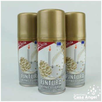 SPRAY DECORACIÓN ARTIFICIAL ORO Y PLATA 125ml