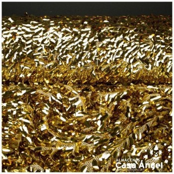 MALLA POLIÉSTER CON LENTEJUELAS ORO SERIE MUSUME 130cm