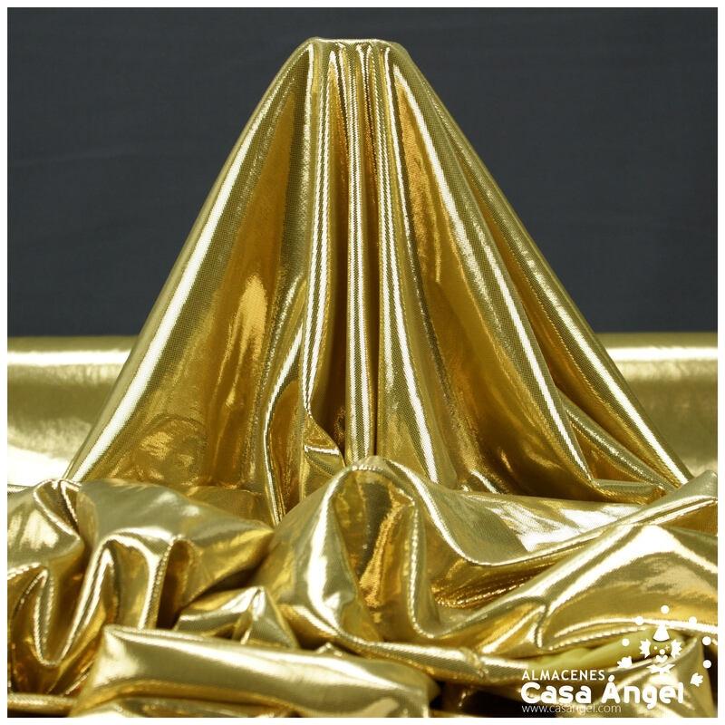 PAN DE ORO CON PUNTOS DE BRILLO DORADO SERIE LISOS 112cm