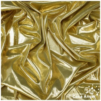 PAN DE ORO CON PUNTOS DE BRILLO DORADO SERIE LISOS 112cm