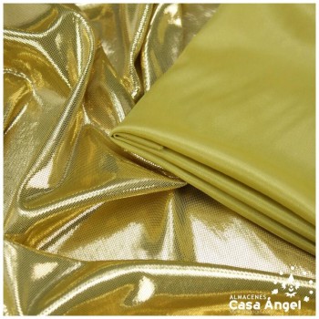 PAN DE ORO CON PUNTOS DE BRILLO DORADO SERIE LISOS 112cm
