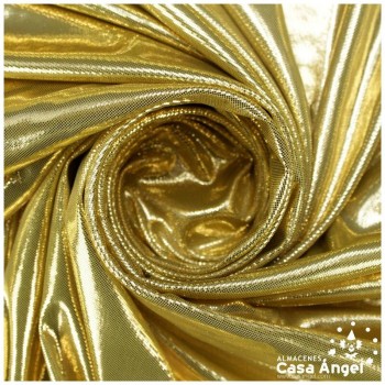 PAN DE ORO CON PUNTOS DE BRILLO DORADO SERIE LISOS 112cm