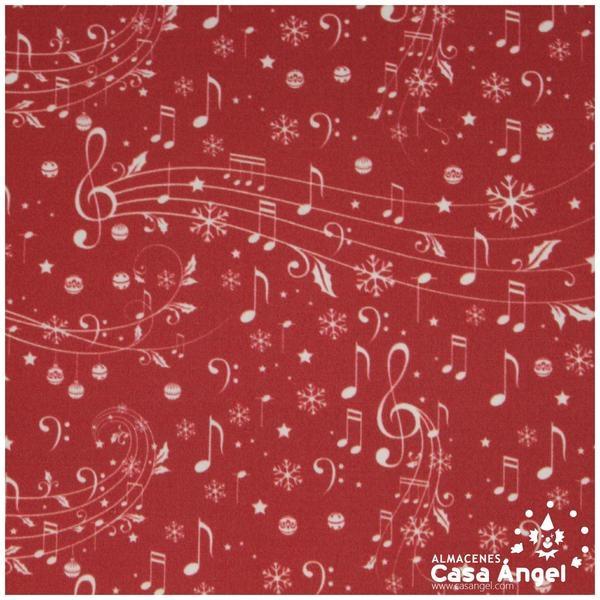ALGODÓN PERCAL HIDROFUGADO Y SANFORIZADO 150cm CHRISTMASK RED