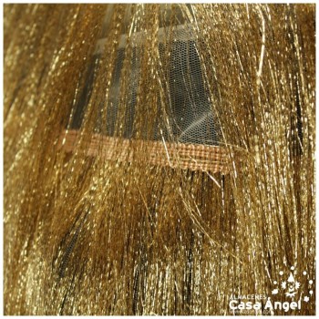 FLECOS ORO METALIZADOS SOBRE TUL 130cm