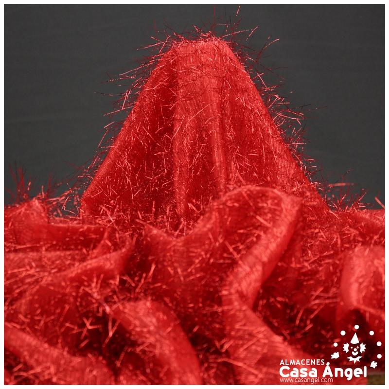 TELA DE PELO ROJO DE RAFIA SERIE URAGUIRI 150cm