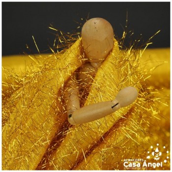 TELA DE PELO DORADO DE RAFIA SERIE URAGUIRI 150cm