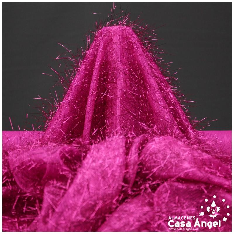 TELA DE PELO FUCSIA DE RAFIA SERIE URAGUIRI 150cm