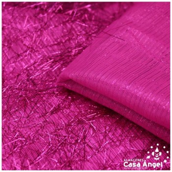 TELA DE PELO FUCSIA DE RAFIA SERIE URAGUIRI 150cm