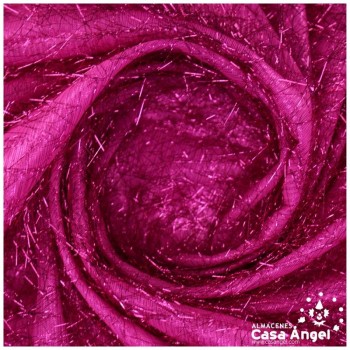TELA DE PELO FUCSIA DE RAFIA SERIE URAGUIRI 150cm