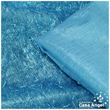 TELA DE PELO TURQUESA DE RAFIA SERIE URAGUIRI 150cm