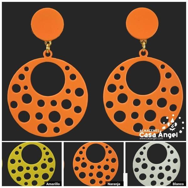 PENDIENTE ACETATO CIRCULAR CALADO ADULTO