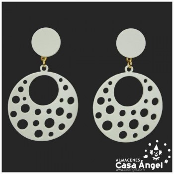 PENDIENTE ACETATO CIRCULAR CALADO ADULTO