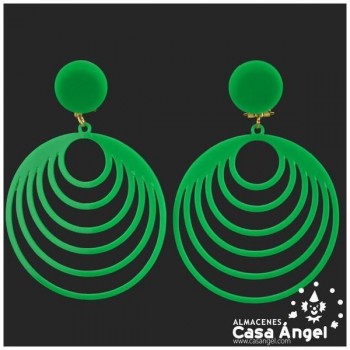 PENDIENTES ACETATO MÚLTIPLES AROS ADULTO