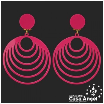PENDIENTES ACETATO MÚLTIPLES AROS ADULTO